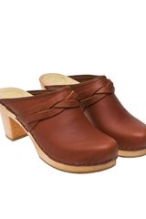 No. 6 Clog with Plait Detail