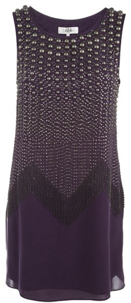 Tibi Embellished Silk Dress - Lyst