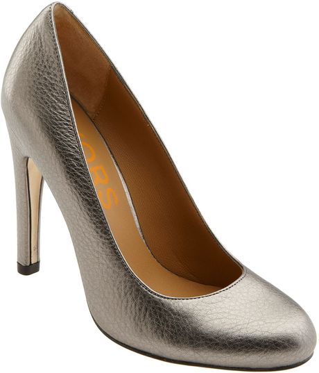 Kors By Michael Kors Glitter Pump in Silver (gunmetal) - Lyst