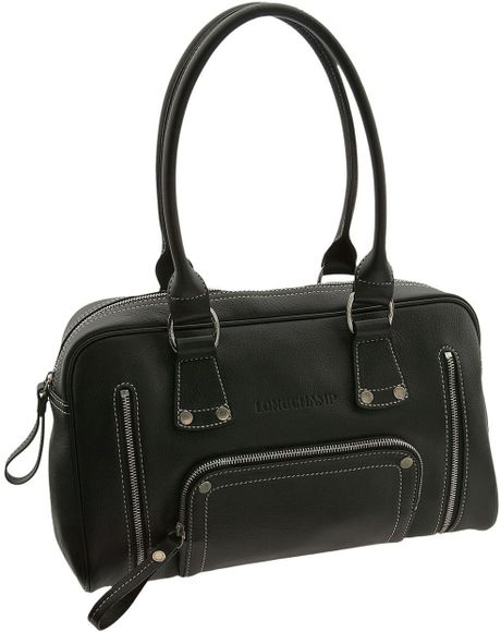 Longchamp 4x4 Zip Detail Satchel in Black - Lyst