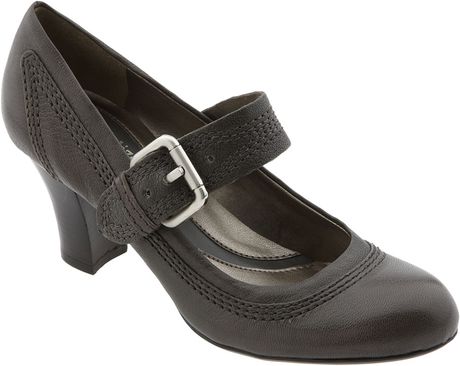 Naturalizer Verstood Mary Jane Pump in Gray (grey storm leather)