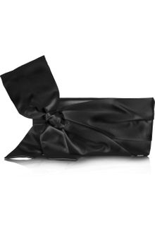 Valentino Bow-embellished Satin Clutch - Lyst