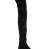 Belle By Sigerson Morrison Stretch Suede Overtheknee Boot in Black - Lyst