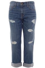 Current/Elliott Boyfriend Cropped Jeans