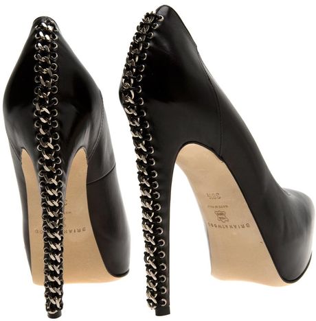 Brian Atwood Harrison Platform Pumps in Black | Lyst