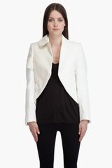 Comme Des Garçons White Blazer