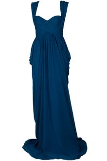 Eastland Beaded One Shoulder Chiffon Gown - Lyst