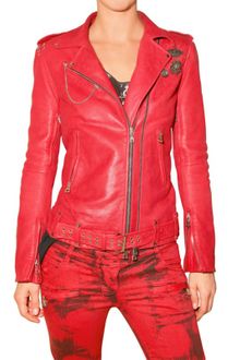 Balmain Biker Leather Jacket - Lyst