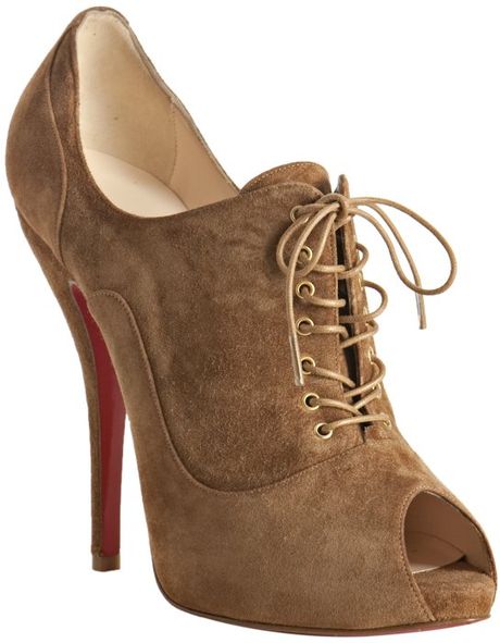 peep toe cognac booties