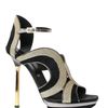 Diego Dolcini 130mm Suede Glittered Nappa Sandals in Black - Lyst