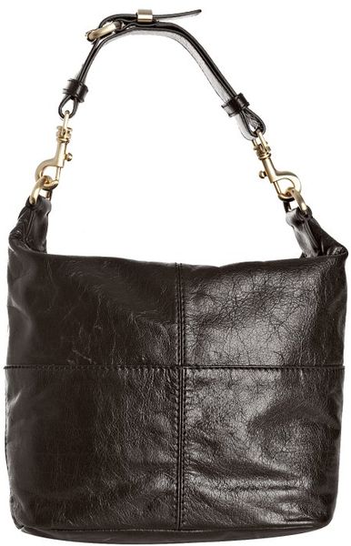 Givenchy Brown Leather Flap Detail Small Hobo Bag in Brown | Lyst