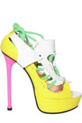 Versace 140mm Rope and Leather Panel Sandals