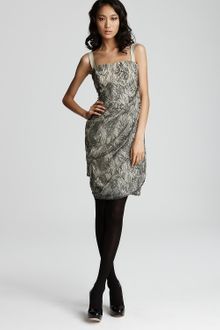 Ports 1961 Printed Draped Cocktail Dress - Lyst