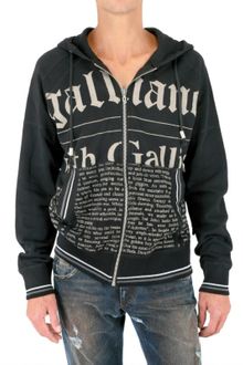 John Galliano Gazette Zipped Fleece Sweatshirt - Lyst