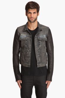 DRKSHDW by Rick Owens Denim Leather Jacket - Lyst