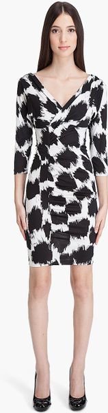 Diane Von Furstenberg Basuto платье в белый (черный) - Lyst