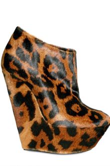 Giuseppe Zanotti 150mm Printed Leopard Low Boot Wedges - Lyst