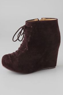 Jeffrey Campbell Hamilton Suede Wedge Booties - Lyst