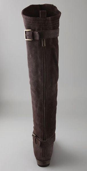 chocolate knee boots