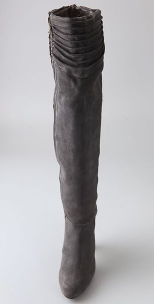 joie over the knee boots suede