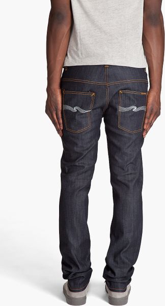 nudie jeans thin finn dry ecru embo