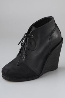 Rag & Bone Odval Desert Suede Wedge Booties - Lyst