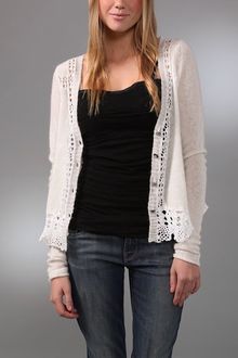 Free People Cherished Crochet Cardigan - Lyst