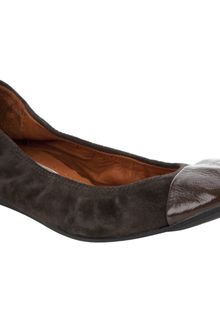 Lanvin Flat Ballerina Pump - Lyst