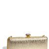 Tasha Textured Metal Clutch in Gold - Lyst