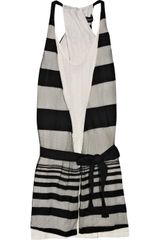 Thakoon Addition Striped Tulle Cotton-blend Dress