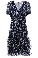 Oscar de la Renta Patterned Dress