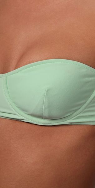 Tori Praver Swimwear Hoku Bikini Top In Green Mint Lyst