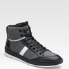 Dior Homme Jersey & Leather Hightop Sneakers in Gray for Men (grey) - Lyst