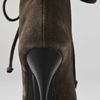 Giuseppe Zanotti Lace Up Suede Booties in Green - Lyst