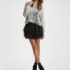 Haute Hippie Silk Tulle Ballerina Mini Skirt in Black - Lyst