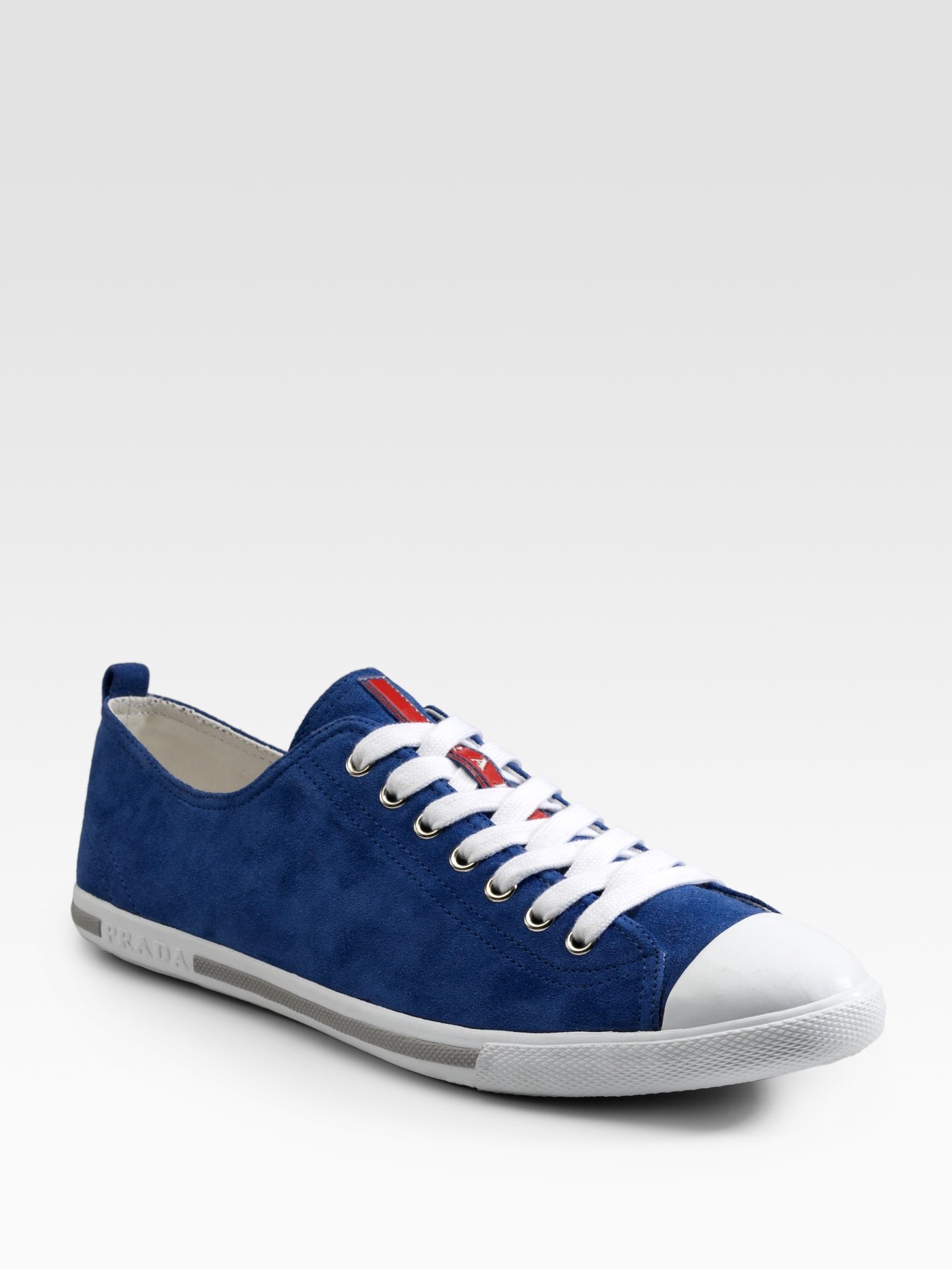 Prada Suede Sneakers in Blue for Men | Lyst