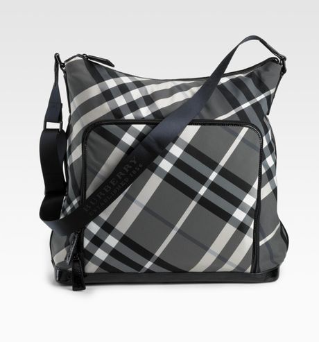 burberry leather diaper bag