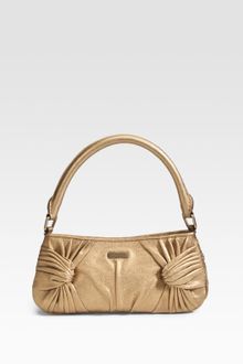 Burberry Metallic Lambskin Mini Sling Bag - Lyst
