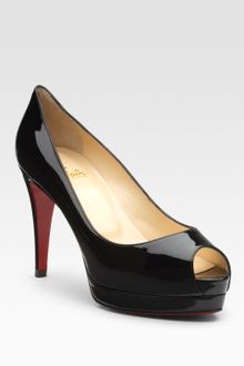 Christian Louboutin Altadama Patent Leather Peep-toe Pumps - Lyst