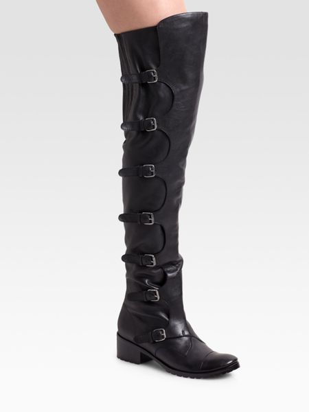Dolce Vita Bone Sheep Buckle Boots dolce vita the knee buckle boots in black lyst Dolce Vita Bone Sheep Buckle Boots dolce vita the knee buckle boots in black lyst