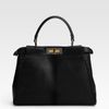 Fendi Regular Peekaboo Top Handle Bag in Black - Lyst
