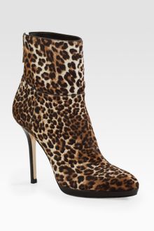 Jimmy Choo Alanis Leopard-print Calf Hair Ankle Boots - Lyst