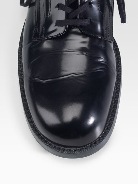 shiny flat ankle boots