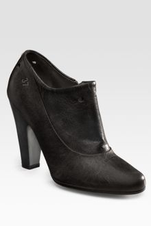Maison Martin Margiela Distressed Leather Ankle Boots - Lyst