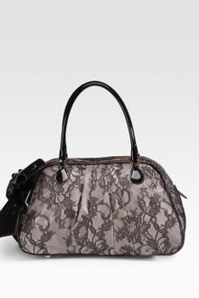 Valentino Lace Top Handle Bag - Lyst