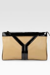 Yves Saint Laurent Large Leather Cocktail Clutch