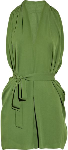 Max Azria Silk-georgette Playsuit - Lyst