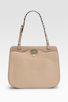 Valentino Rockstud Leather Shoulder Bag - Lyst