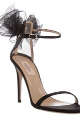 Valentino Feather Satin Stiletto