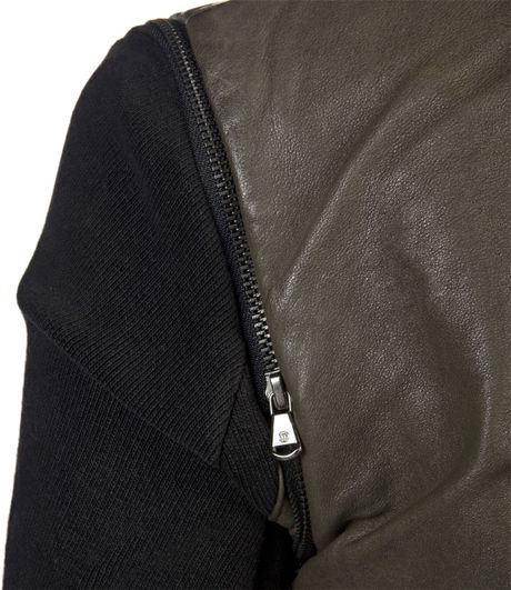 IMPROVD Convertible Leather & Knit Jacket | ThisNext